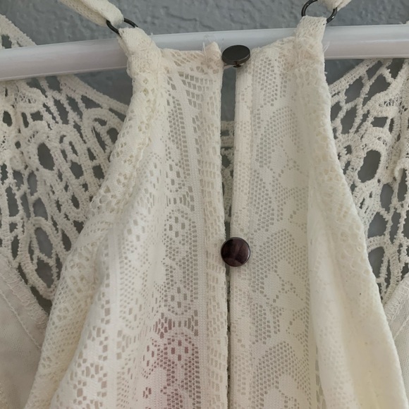 Xhilaration High Neck Lace Sheath Dress with Lining and Adjustable Straps - Picture 7 of 11